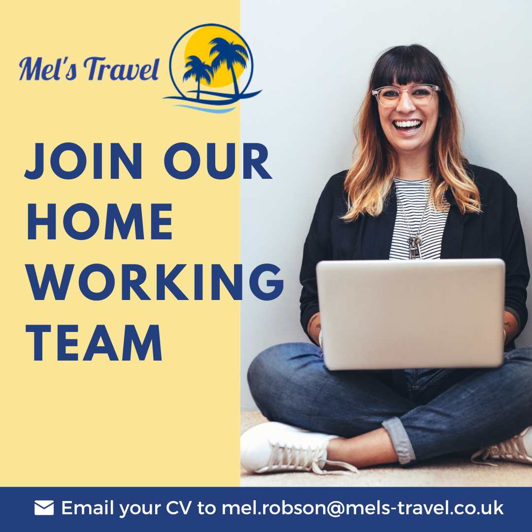 Home Worker image Mels Travel website